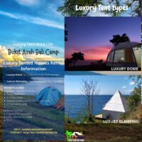 Wisata Glamping di Bukit Asah Bali